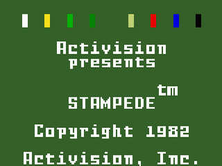 Stampede title screen for Intellivision